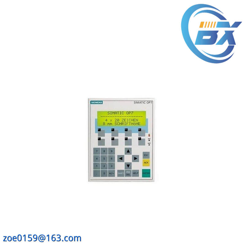 SIEMENS 6AV3607-1JC00-0AX1 Operator Panel OP7/PP LC Display