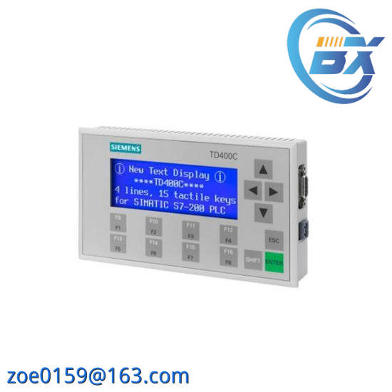 SIEMENS 6AV6 640-0AA00-0AX0 TD400C text display