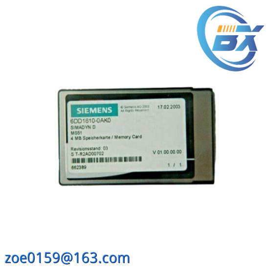 SIEMENS 6DD1610-0AK0 flash memory module