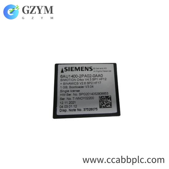 Siemens 6AU1400-2PA02-0AA0 Flash Card