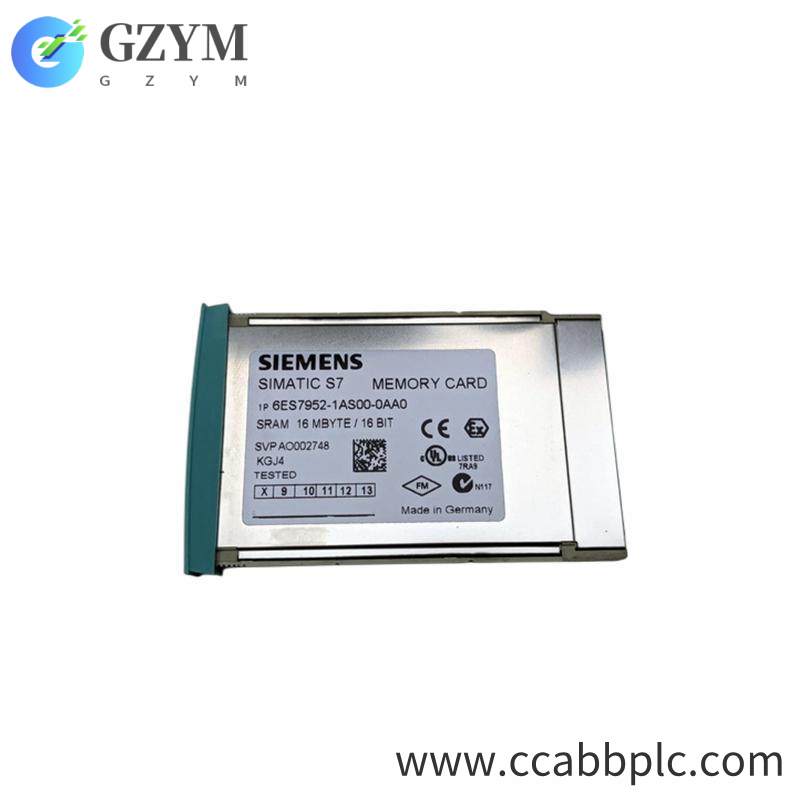 SIEMENS 6ES7952-1AS00-0AA0 MEMORY RAM CARD