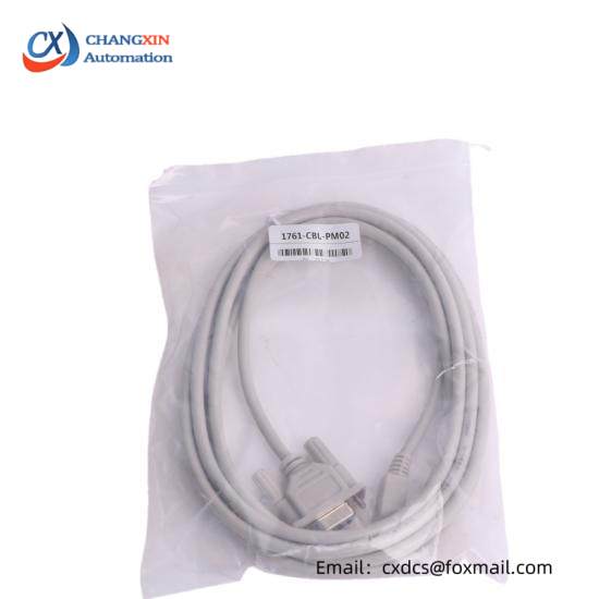 1761-CBL-PM02 8-Pin Mini DIN to 9-Pin D Shell RS232 Cable