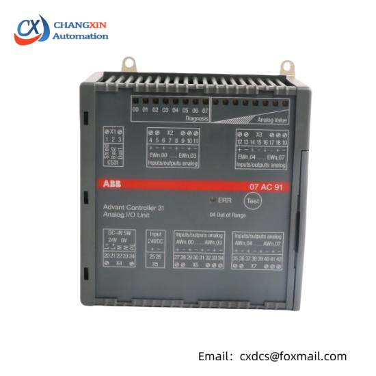 ABB 07AC91 GJR5252300R0101  Analog I/O Unit