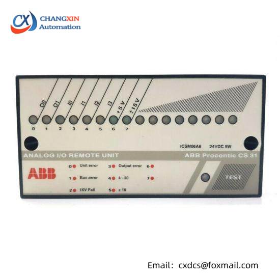 ABB ICSM06A6  Analog I/O Remote Unit