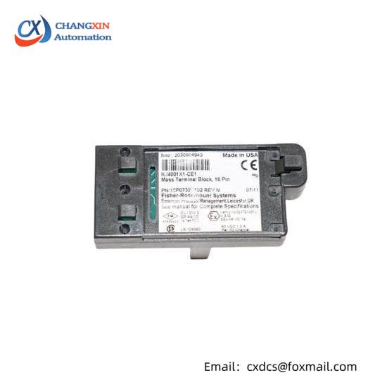 EMERSON KJ4001X1-CE1 12P0732X022 16 Pin Mass Terminal Block