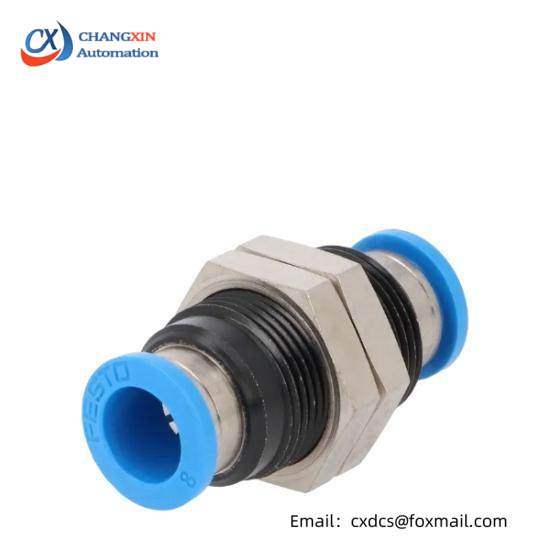 FESTO QSS-8 153159  Push-In Bulkhead Connector 8mm NOP