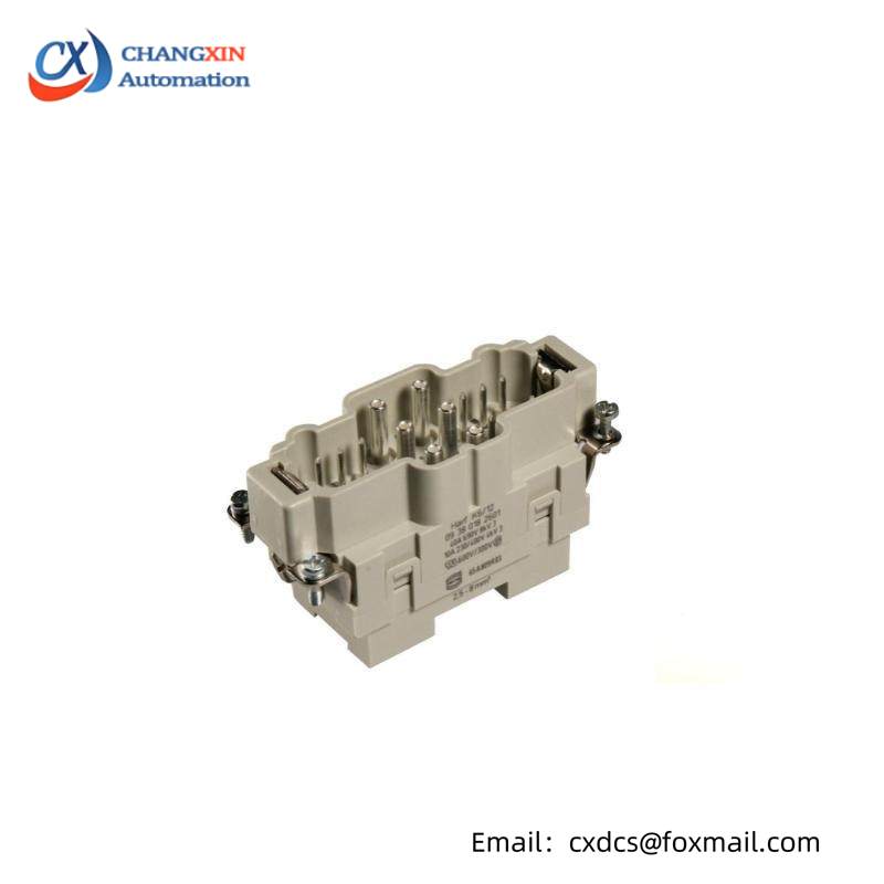 HARTING 09380182601 RECTANGULAR HAN INSERT, PLUG 18WAY SCREW