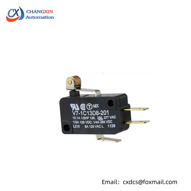 HONEYWELL V7-1C13D8-201 SPDT Roller Lever Microswitch 15 A, V7 Series