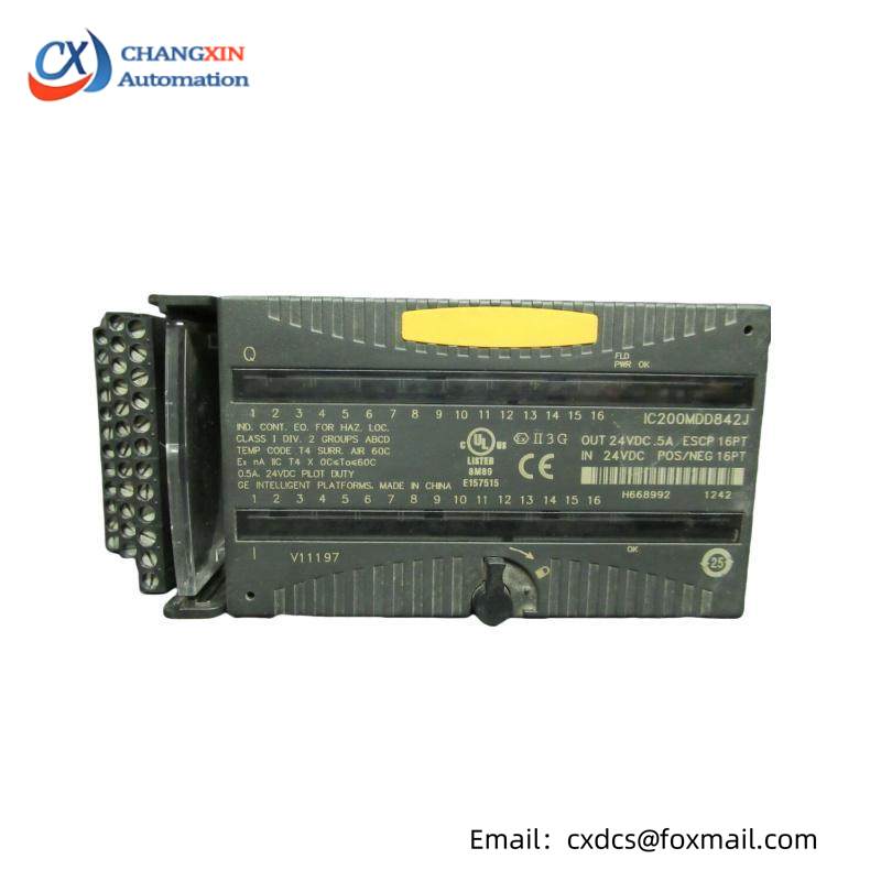GE IC200MDD842J Mixed 24VDC Output ESCP 16 Pt Input Module