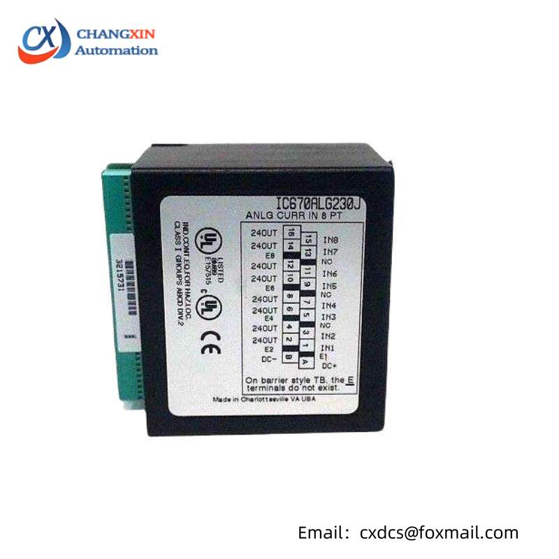 GE IC670ALG230 Analog Input Current 8 Channel Module