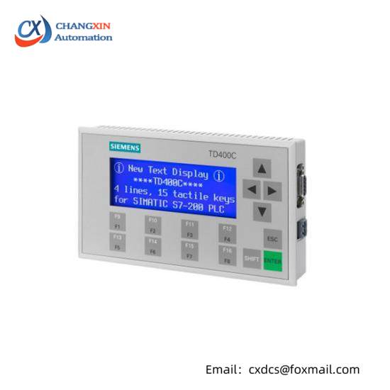 SIEMENS 6AV6 640-0AA00-0AX0 TD400C text display