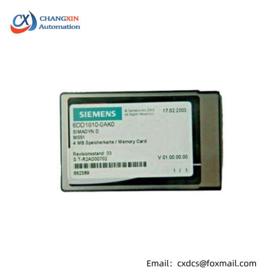 SIEMENS 6DD1610-0AK0 flash memory module