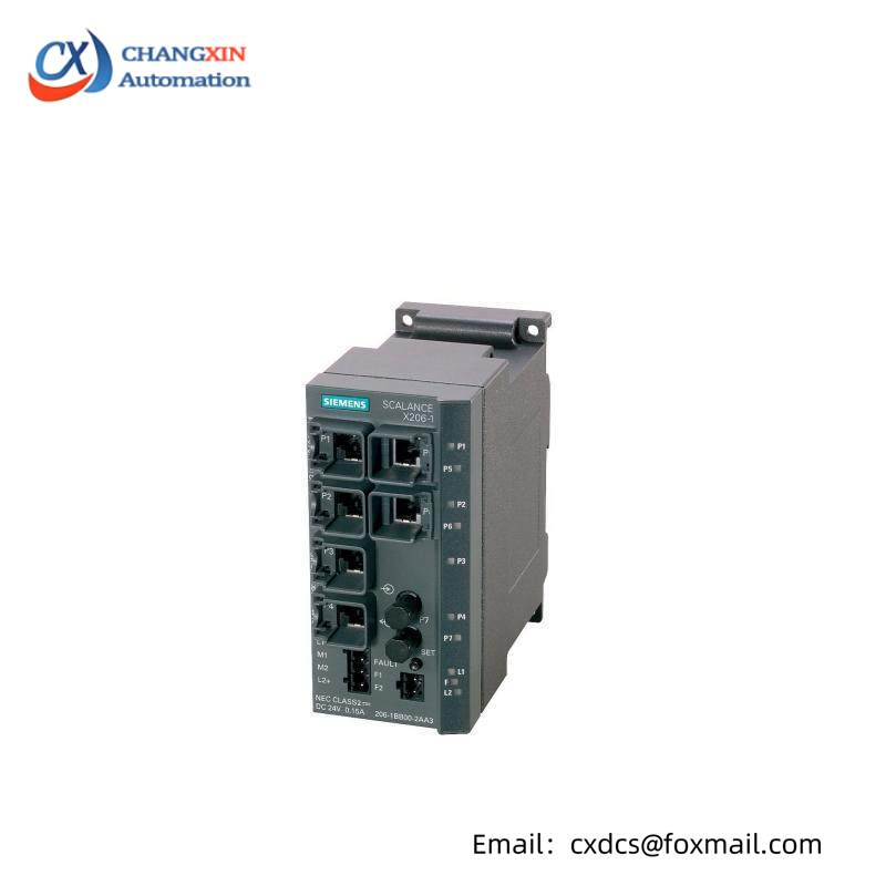 Siemens 6GK5206-1BB10-2AA3 managed ie switch, 6 x 10/100mbit/s rj45 ports