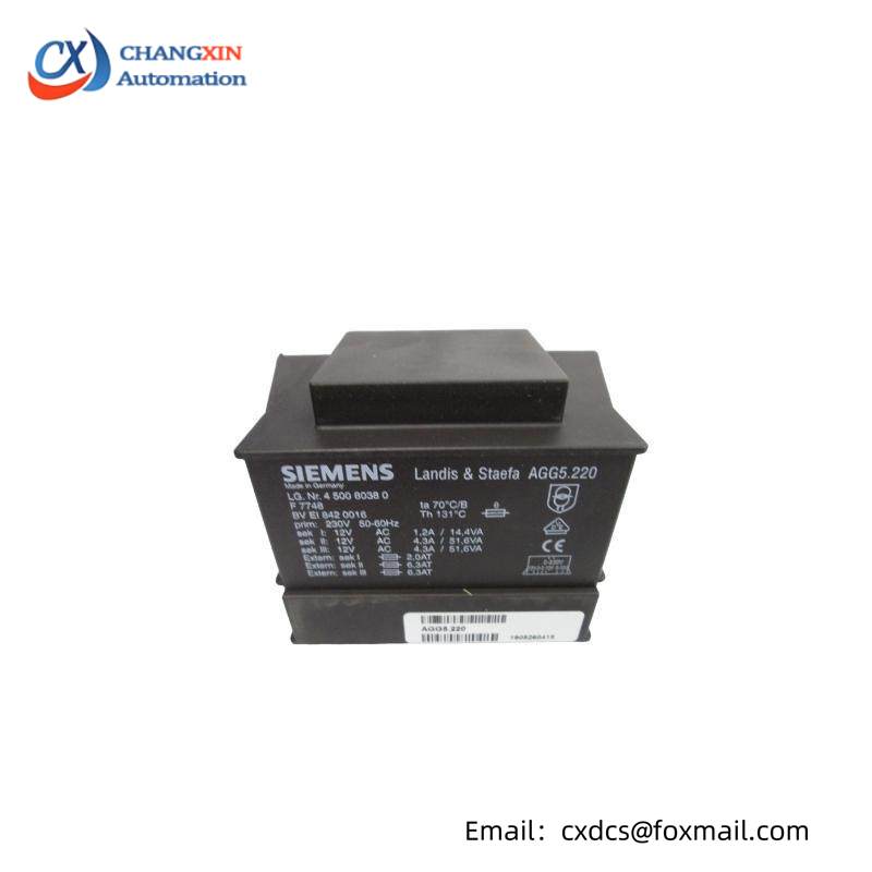 SIEMENS AGG5.220 Mains transformer, for LMV5 system