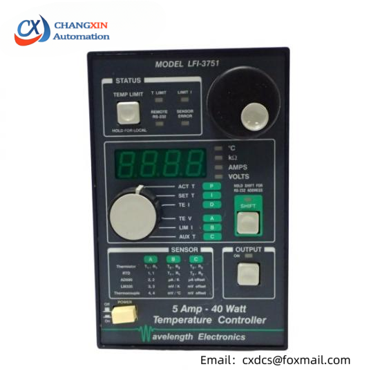 WAVELENGTH ELECTRONICS LFI-3751 TEMPERATURE CONTROLLER