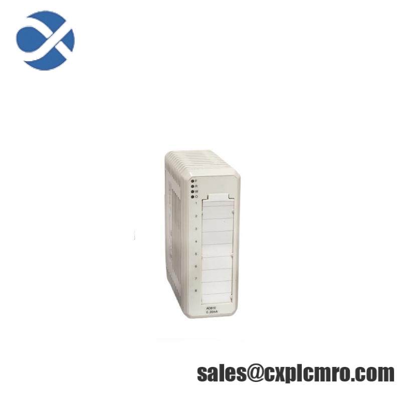 ABB AO810 3BSE008522R1 AO810 Analog output 1x8 ch