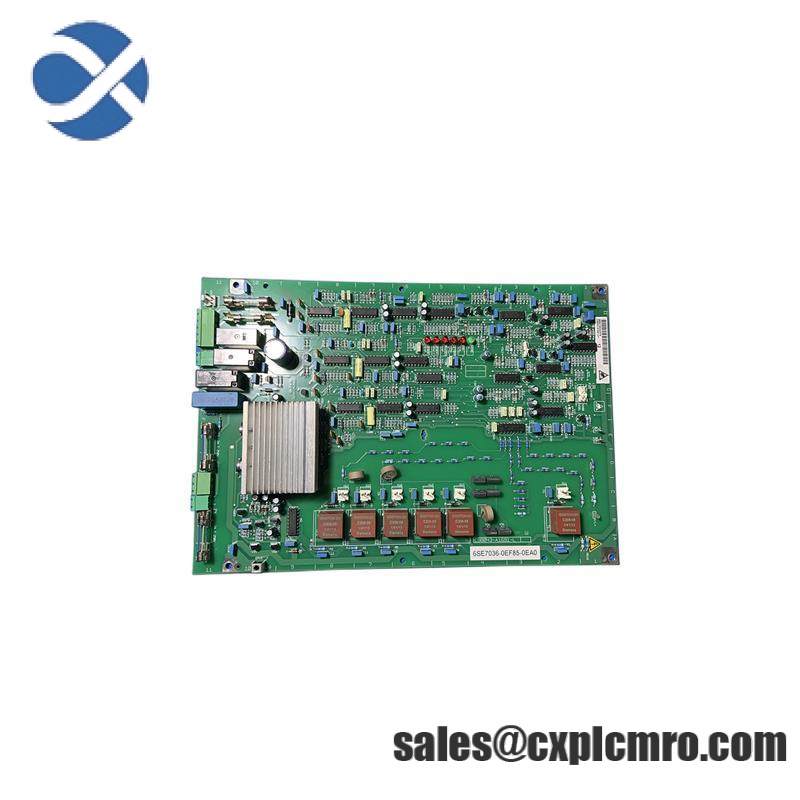 SIEMENS 6SE7036-0EF85-0EA0 PC BOARD ASSEMBLY