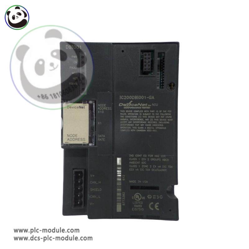 GE Fanuc IC200DBI001 (I/O) DeviceNet Network Interface Unit