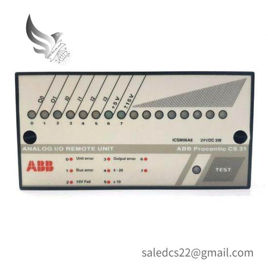 ABB ICSM06A6  Analog I/O Remote Unit