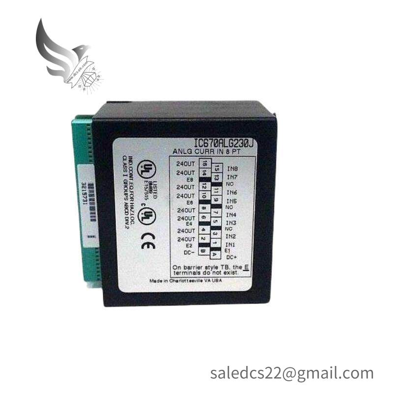 GE IC670ALG230 Analog Input Current 8 Channel Module