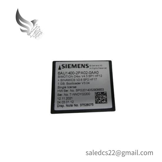 Siemens 6AU1400-2PA02-0AA0 Flash Card