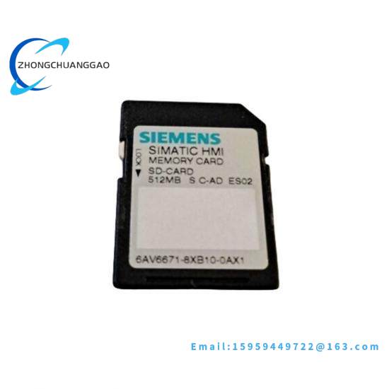 Siemens 6AV6 671-8XB10-0AX1 SIMATIC SD memory card