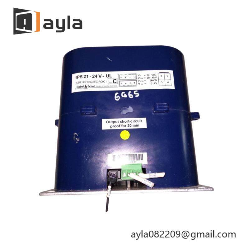 ABB 3BHE032593R0001 ISOLATED POWER SUPPLY