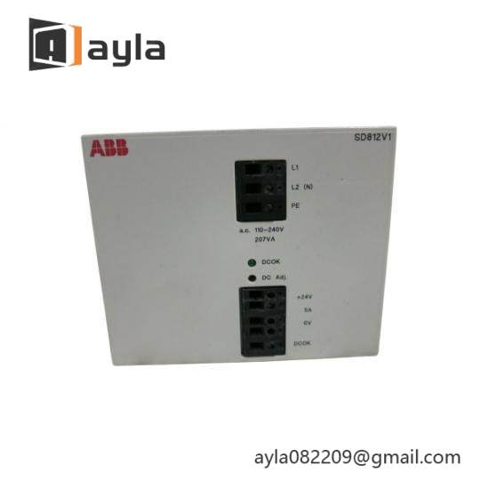 ABB SD812V1 3BSC610045R2 Power Supply Module