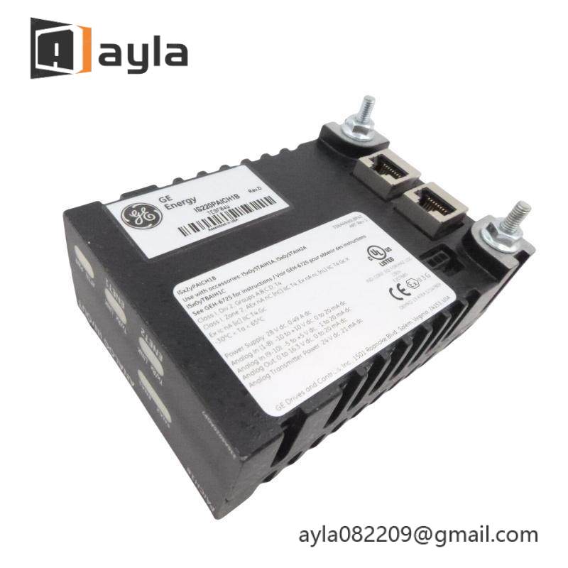 GE IS220PAICH1B 10 analog input and 2 analog outputs