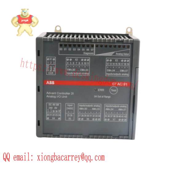 ABB 07AC91 GJR5252300R0101  Analog I/O Unit