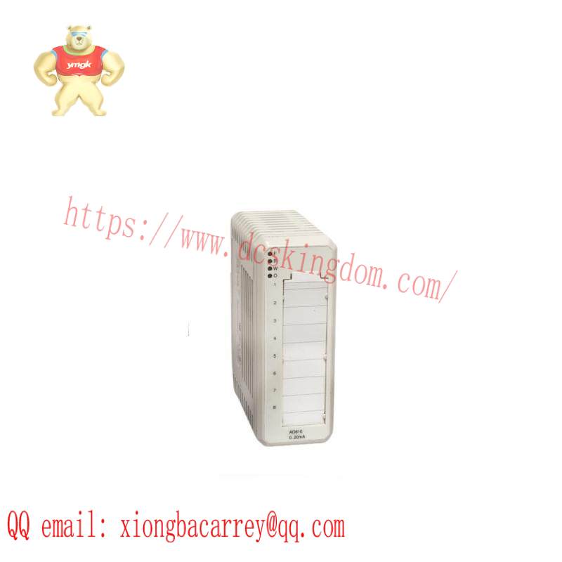 ABB AO810 3BSE008522R1 AO810 Analog output 1x8 ch
