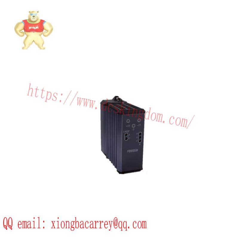 BENTLY NEVADA FBMSSW Control card