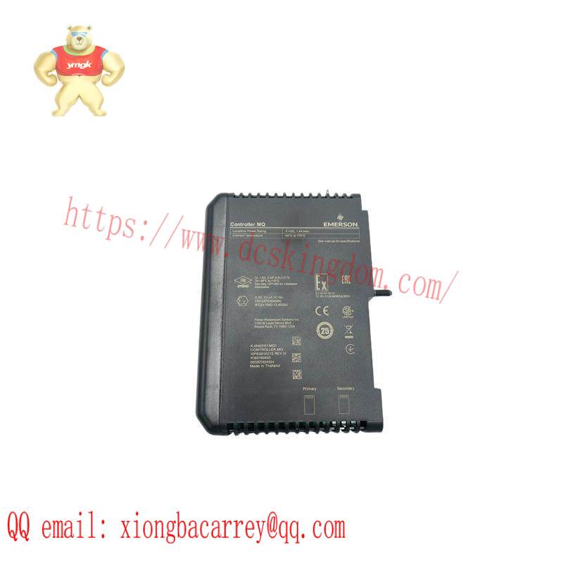 Emerson VE3008 KJ2005X1-MQ1 12P6381X052 MQ Controller