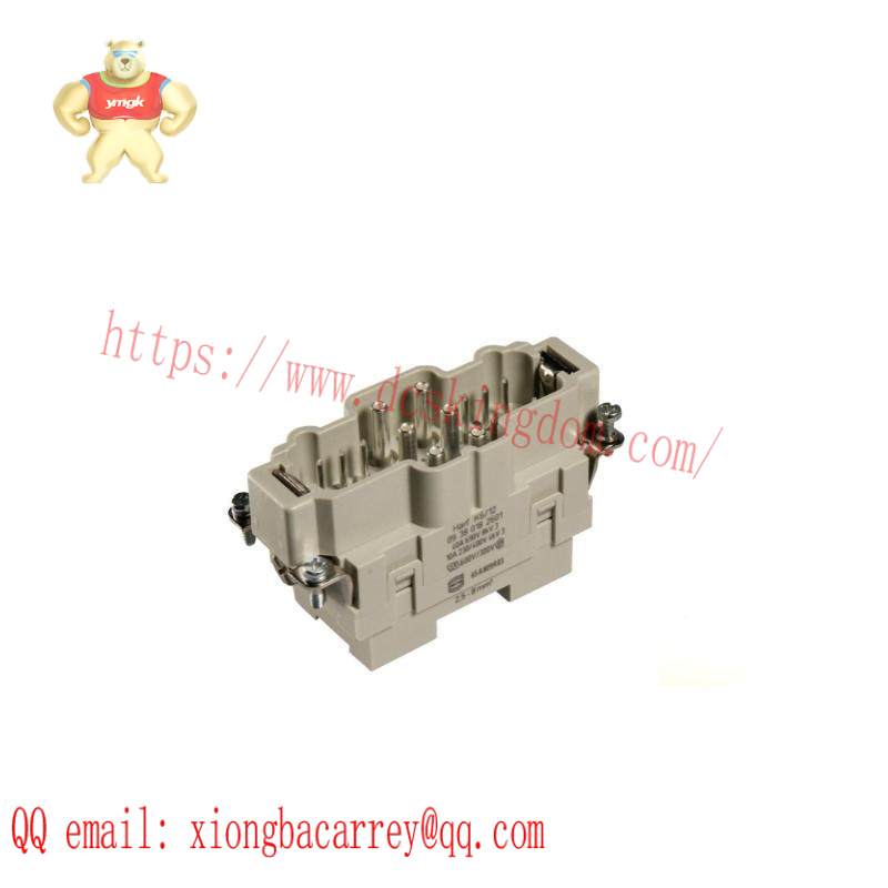 HARTING 09380182601 RECTANGULAR HAN INSERT, PLUG 18WAY SCREW