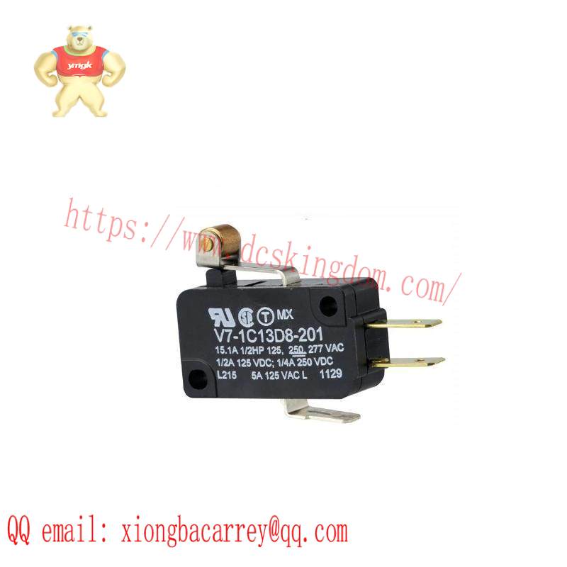 HONEYWELL V7-1C13D8-201 SPDT Roller Lever Microswitch 15 A, V7 Series