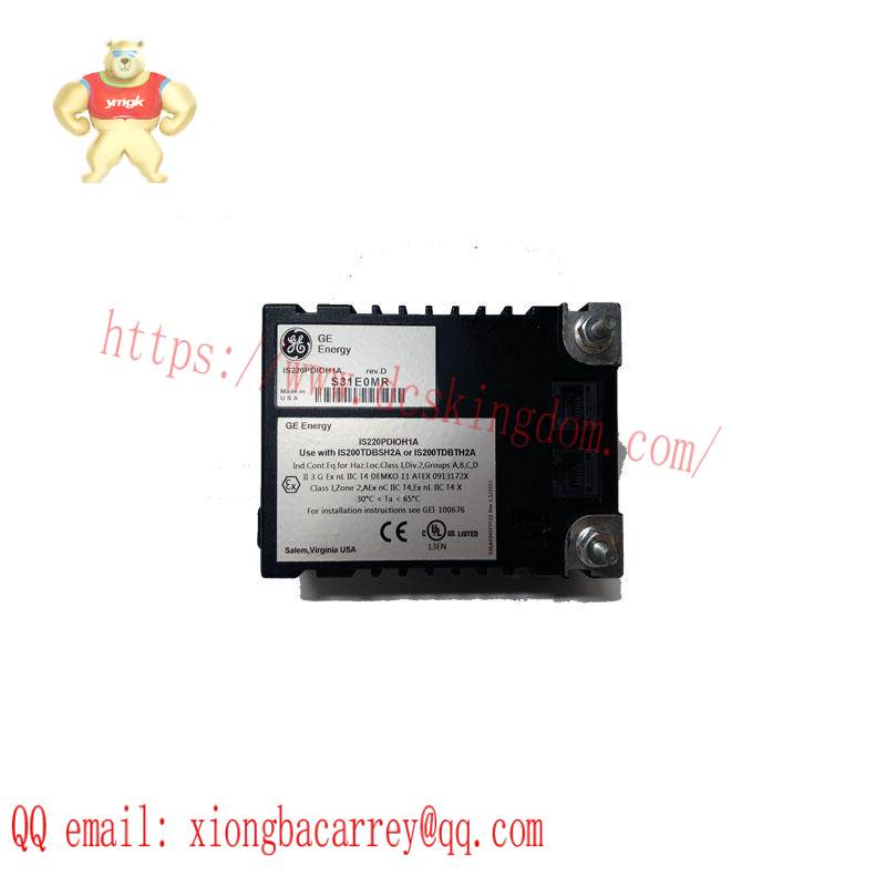 GE IS220PDIOH1A, REV D Boards & Turbine Control