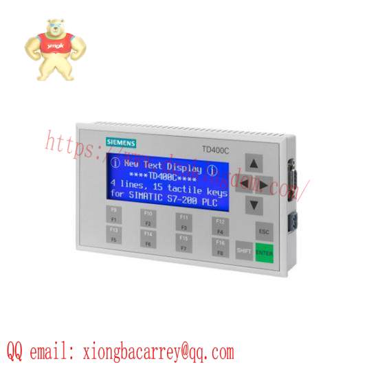 SIEMENS 6AV6 640-0AA00-0AX0 TD400C text display