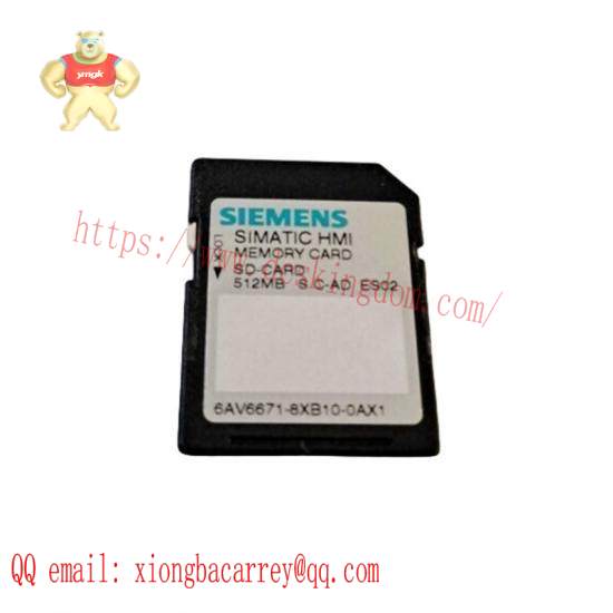 Siemens 6AV6 671-8XB10-0AX1 SIMATIC SD memory card