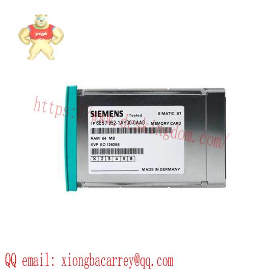 Siemens 6ES7952-0AF00-0AA0 RAM Memory Card