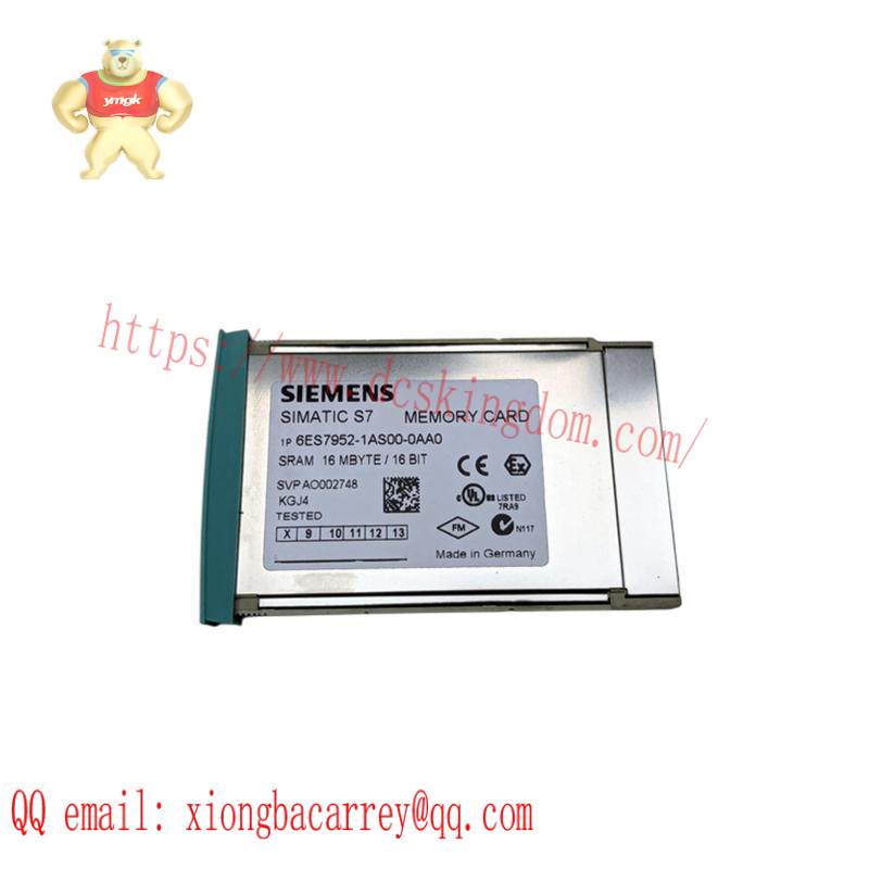 SIEMENS 6ES7952-1AS00-0AA0 MEMORY RAM CARD