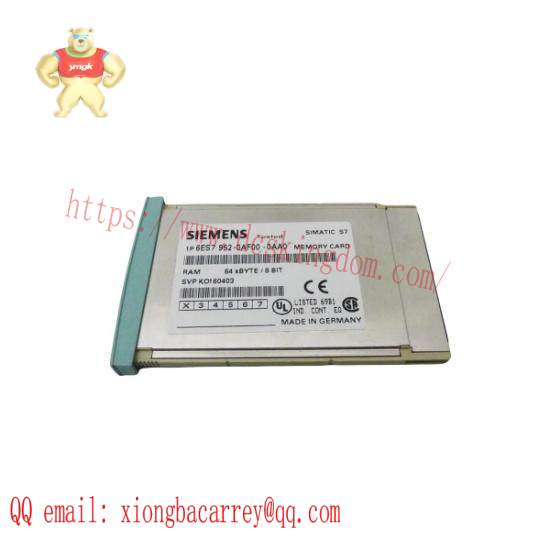 Siemens 6ES7 952-0AF00-0AA0  RAM Memory Card - 4MB