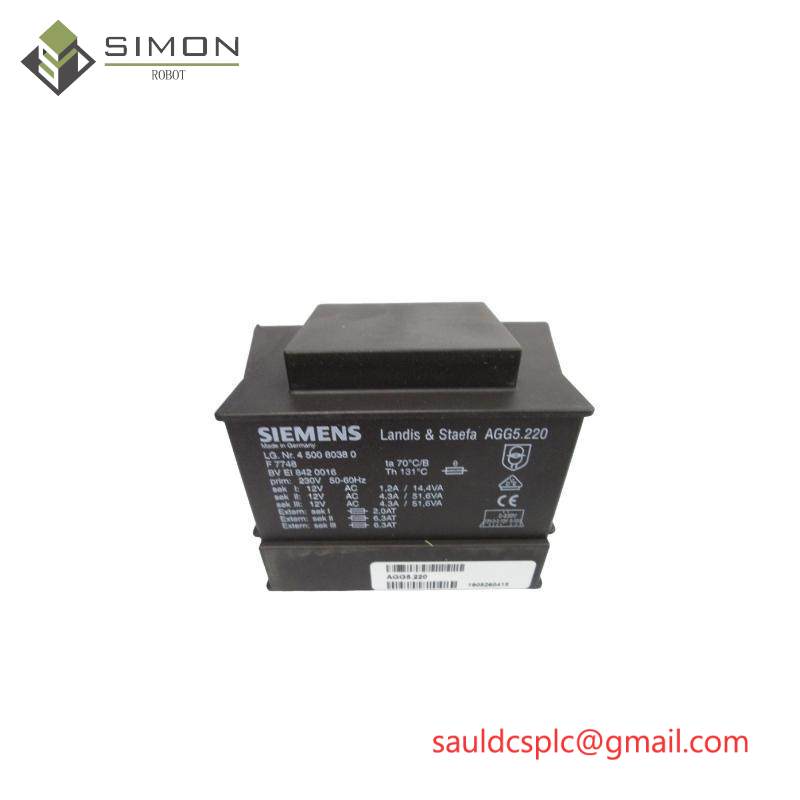 SIEMENS AGG5.220 Mains transformer, for LMV5 system