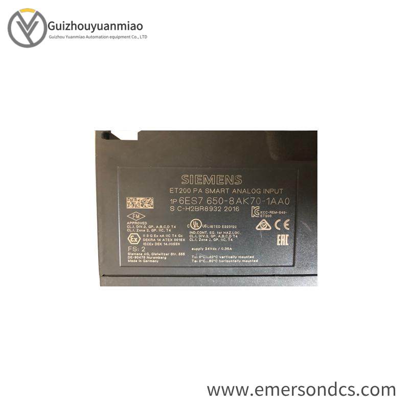 SIEMENS 6ES7650-8AK70-1AA0 Analog input module