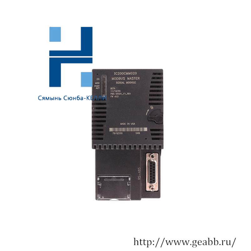 GE IC200CMM020 MODBUS MASTER MODULE