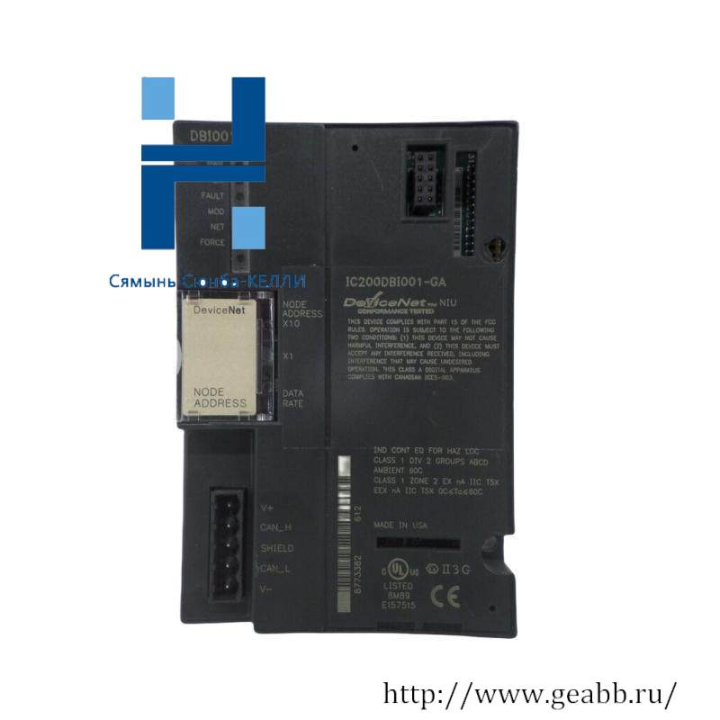 GE Fanuc IC200DBI001 (I/O) DeviceNet Network Interface Unit