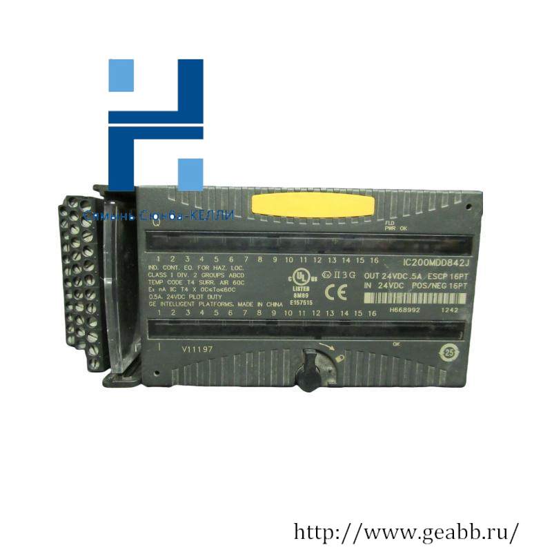 GE IC200MDD842J Mixed 24VDC Output ESCP 16 Pt Input Module