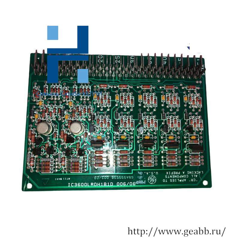 GE IC3600LRDH1B1D Relay Driver card