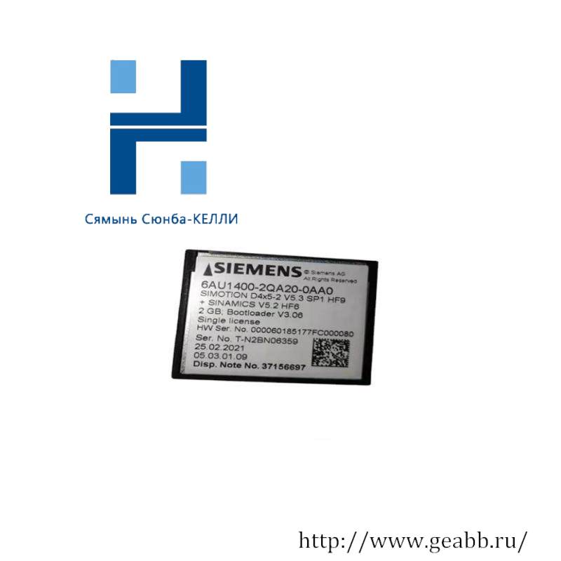 SIEMENS 6AU1400-2QA20-0AA0 Compact Flash Card