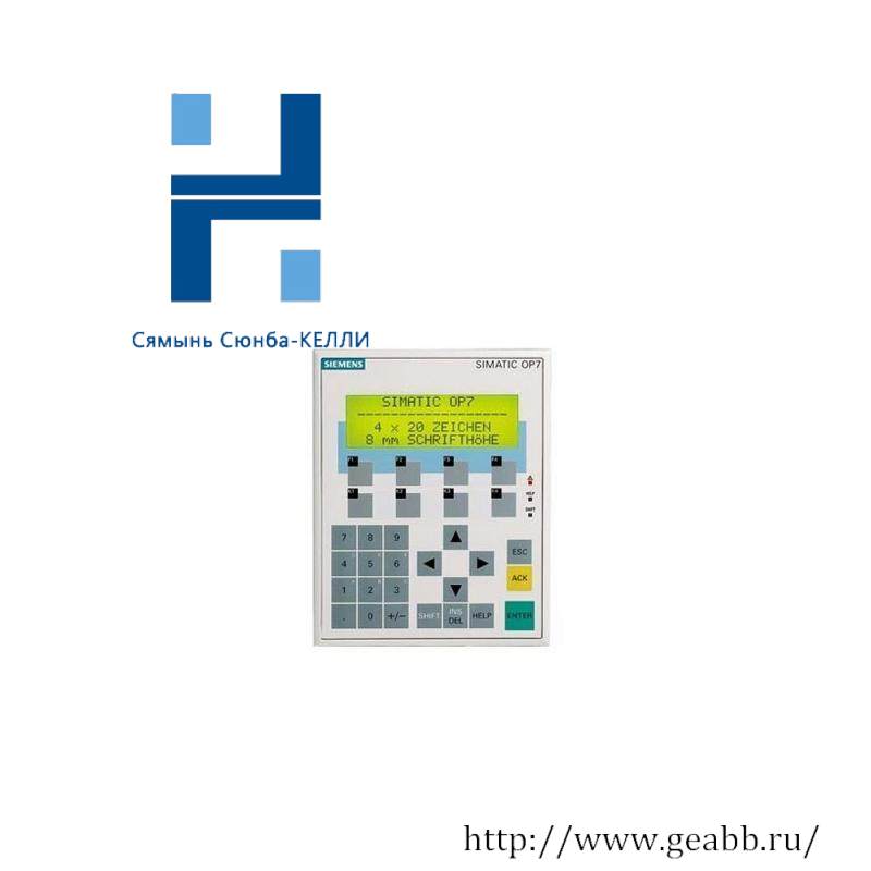 SIEMENS 6AV3607-1JC00-0AX1 Operator Panel OP7/PP LC Display