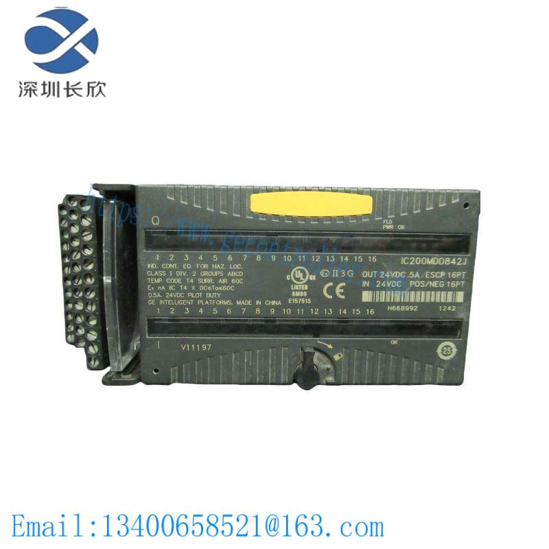 GE IC200MDD842J Mixed 24VDC Output ESCP 16 Pt Input Module